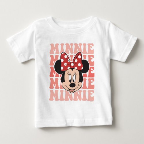 Retro Minnie Mouse Baby T_Shirt