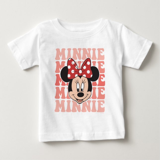 Retro Minnie Mouse Baby T-Shirt (Front)