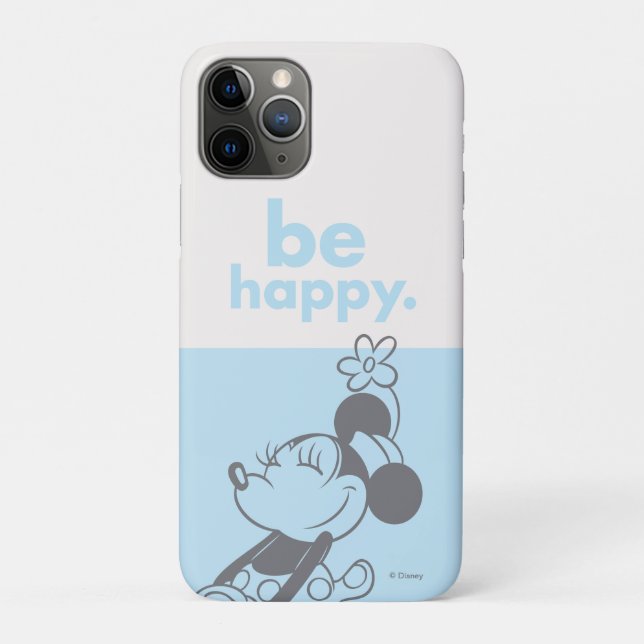 Retro Minnie Mouse - Be Happy Case-Mate iPhone Case (Back)