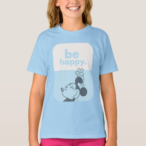 Retro Minnie Mouse _ Be Happy T_Shirt