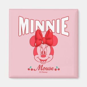 Retro Minnie Mouse Cherry Smile Magnet