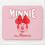 Retro Minnie Mouse Cherry Smile Pad<br><div class="desc">Sweet, vintage-inspired, and full of classic Disney charm, this cheerful artwork features Minnie Mouse with her iconic bow, playful smile, and adorable cherry accents. The bold retro lettering and soft pink background give the design a nostalgic yet fun feel that instantly stands out. Perfect for customizable Zazzle products like apparel,...</div>
