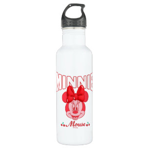 Retro Minnie Mouse Cherry Smile Stainless Steel Water Bottle