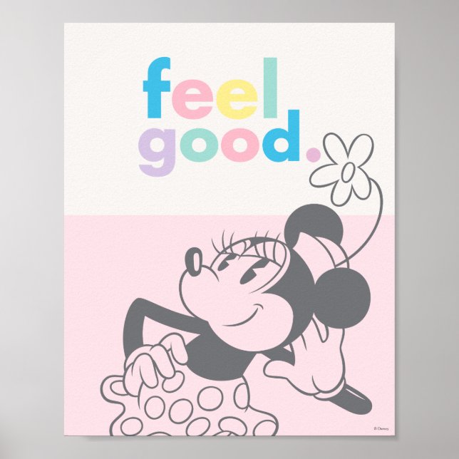 Retro Minnie Mouse - Feel Good Poster (Front)