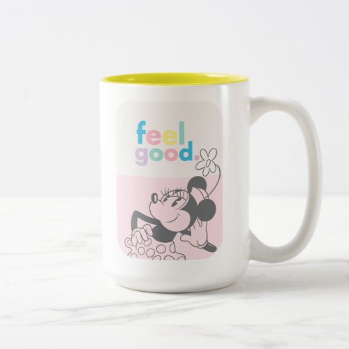 Retro Minnie Mouse _ Feel Good Two_Tone Coffee Mug