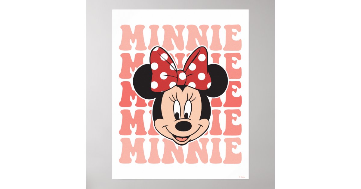 Retro Minnie Mouse Poster | Zazzle