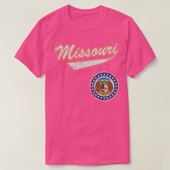 Retro Missouri State Flag T-Shirt (Design Front)