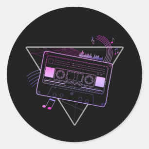 Retro Mix Classic Round Sticker