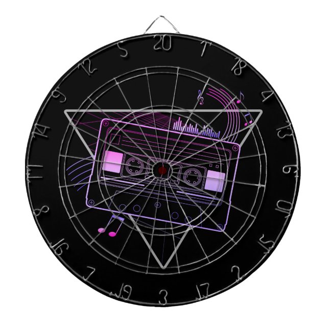 Retro Mix  Dart Board (Front)