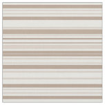 Retro Mocha Brown &amp; Taupe Bold Vertical Stripes Fabric