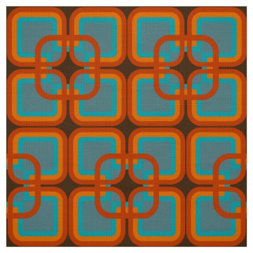 retro mod 60s 70s fabric pattern