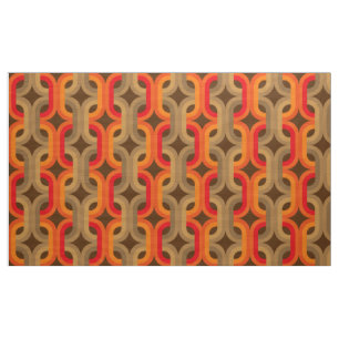 retro mod 60s 70s fabric pattern