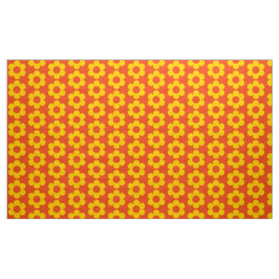 retro mod 60s 70s fabric pattern