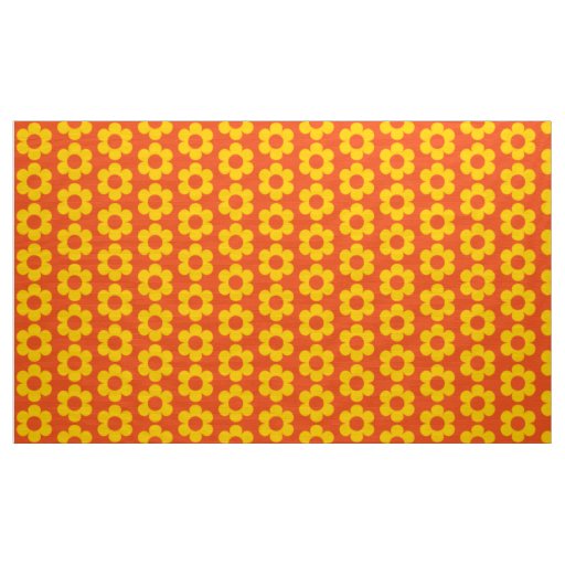 retro mod 60s 70s fabric pattern