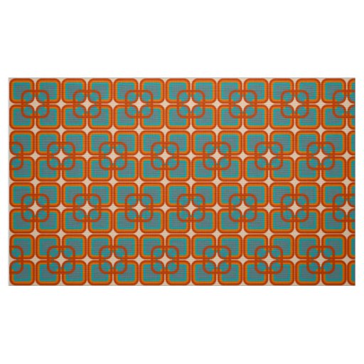 retro mod 60s 70s fabric pattern
