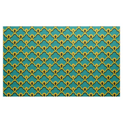 retro mod 60s 70s fabric pattern