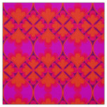 retro mod 60s 70s flower fabric pattern