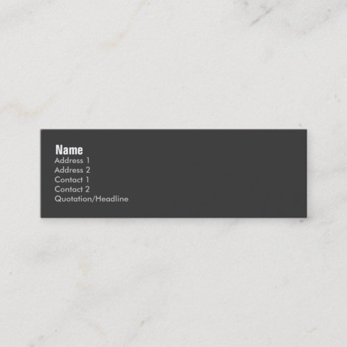Retro-Mod Abstract Profile Card Business Cards