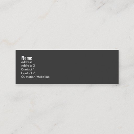 Customizable Retro-Mod Abstract Profile Card Business Cards