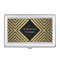 Retro Mod Bold Black and Gold Pattern Card Case