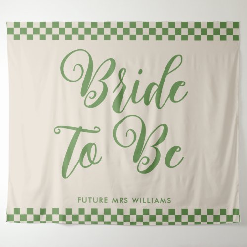 Retro Mod bride to be Bridal Shower Backdrop