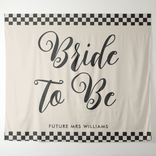 Retro Mod bride to be Bridal Shower Backdrop