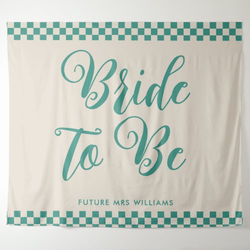 Retro Mod bride to be Bridal Shower Backdrop