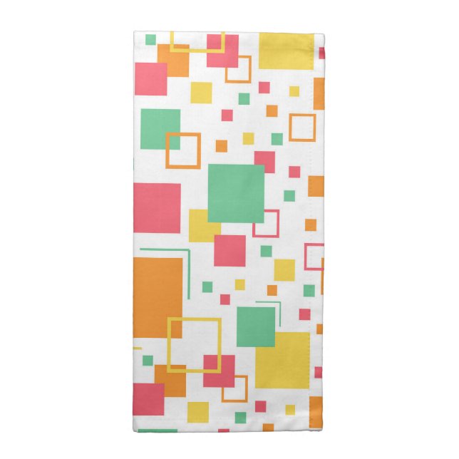 Retro Mod Citrus Cloth Napkin (Half Fold)