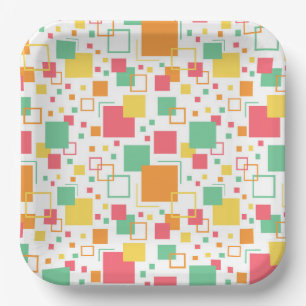 Retro Mod Citrus Paper Plates