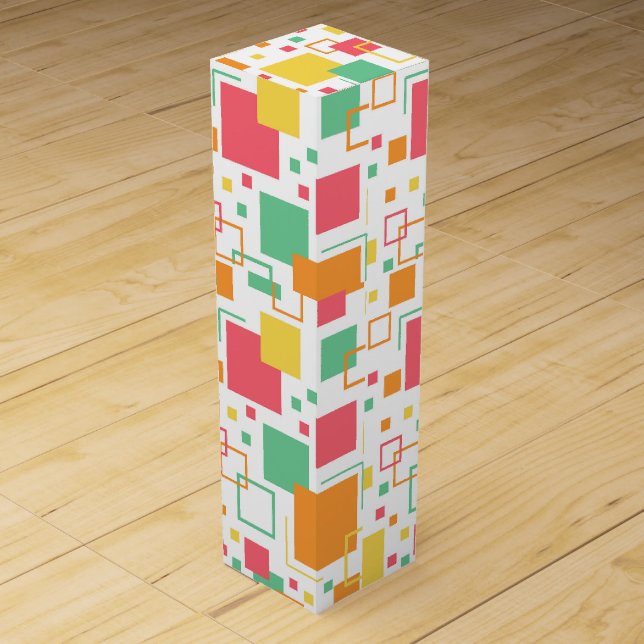 Retro Mod Citrus Wine Box (Front)