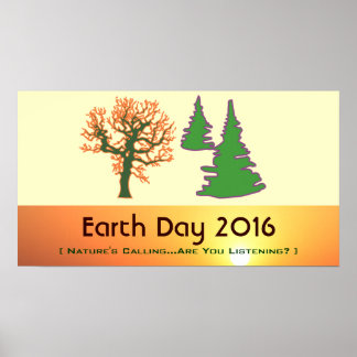 Retro Mod Earth Day 2016 Print