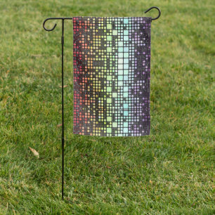 Retro Mod Geometric Groovy Funky Neurogender Pride Garden Flag