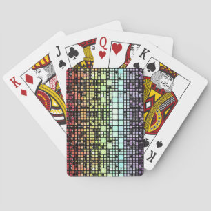 Retro Mod Geometric Groovy Funky Neurogender Pride Poker Cards