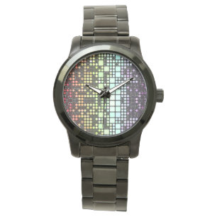 Retro Mod Geometric Groovy Funky Neurogender Pride Watch