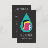 Retro Mod Hair Colorist or Stylist Business Cards (Front/Back)