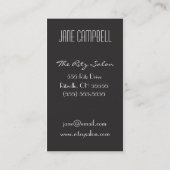 Retro Mod Hair Colorist or Stylist Business Cards (Back)