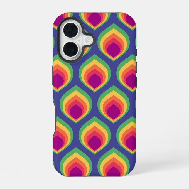 Retro Mod Pattern Iphone Case (Back)