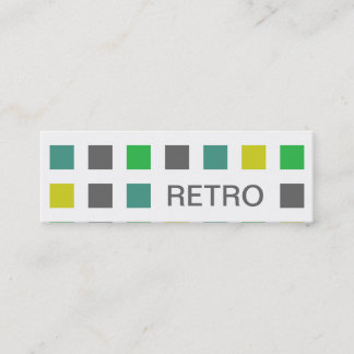 RETRO (mod squares) Mini Business Card