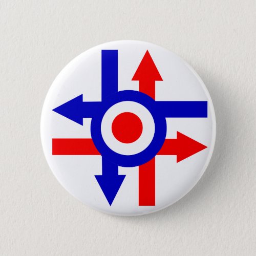 Retro Mod target and Arrows design Button