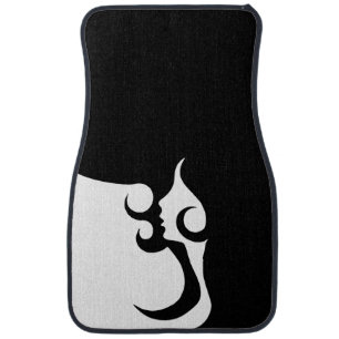 Retro Mod Woman Car Mat