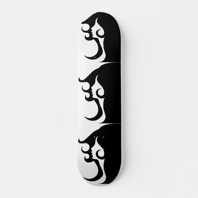 Retro Mod Woman Skateboard Deck (Front)