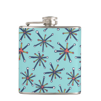 Retro Modern Abstract Biology Pattern Flask