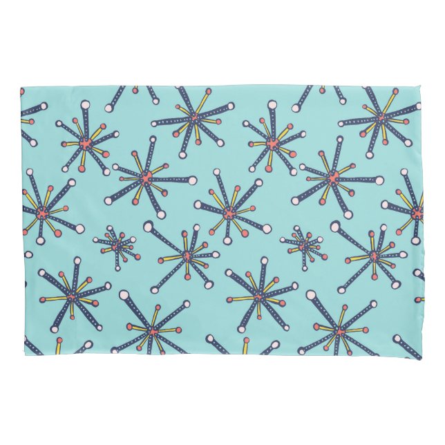 Retro Modern Abstract Biology Pattern Pillow Case (Front)