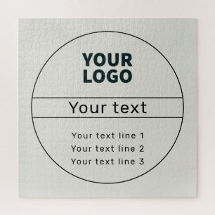 Retro-Modern add your own text Jigsaw Puzzle