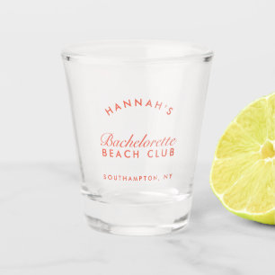 Retro Modern Bachelorette Weekend Party Favor Shot Glass