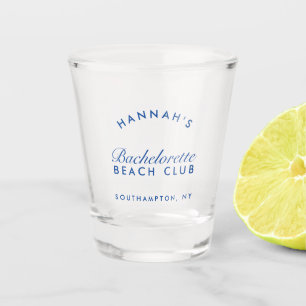 Retro Modern Bachelorette Weekend Party Favor  Shot Glass