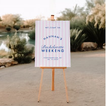 Retro Modern Bachelorette Welcome Sign Foam Boards