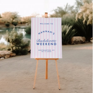 Retro Modern Bachelorette Welcome Sign Foam Boards