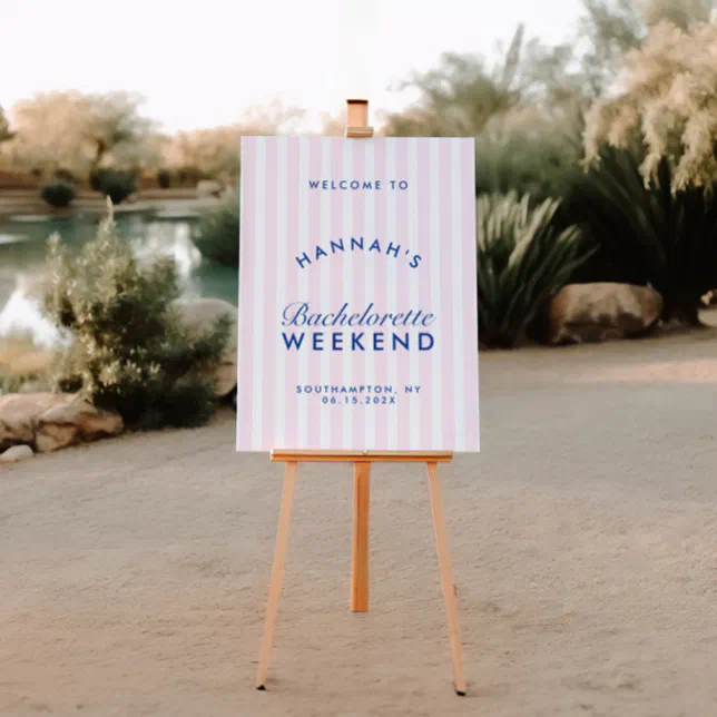 Retro Modern Bachelorette Welcome Sign Foam Boards | Zazzle