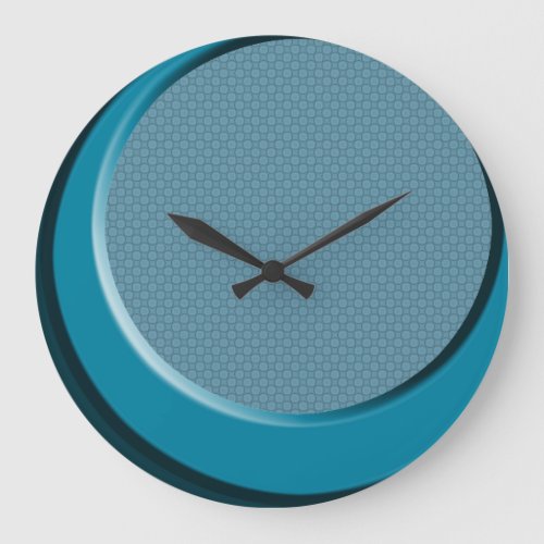 Retro Modern Blue 50s Style Wall Clock